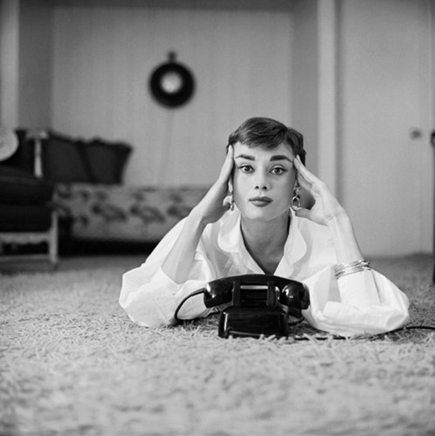 Intimate Pictures of Young Starlet Audrey Hepburn at Home in Beverly
