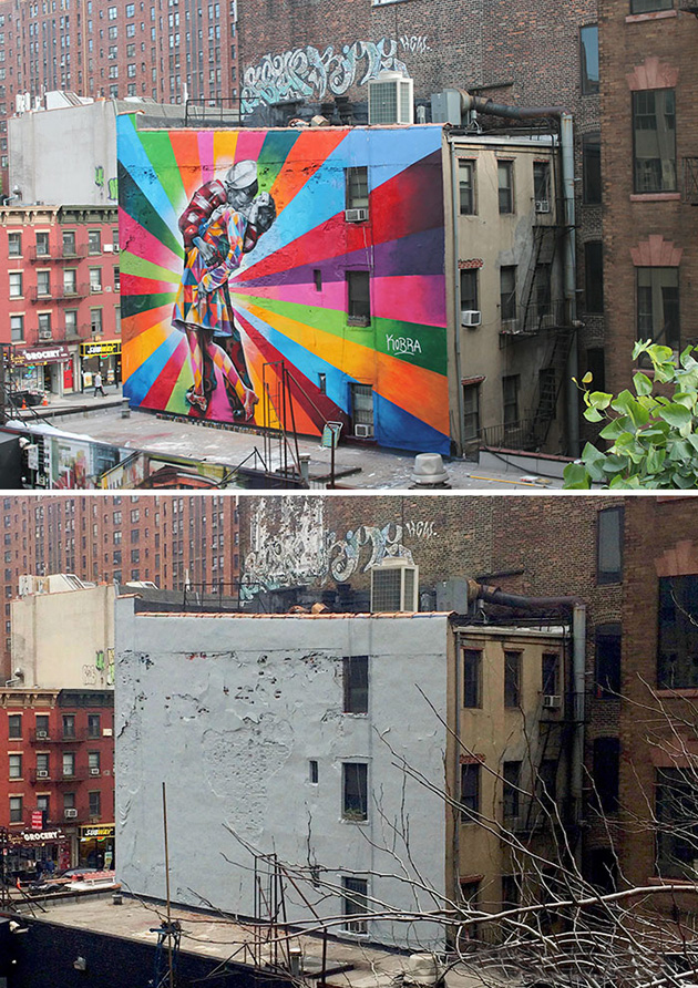 20 Incredible Before & After Street Art Transformations That’ll Make
