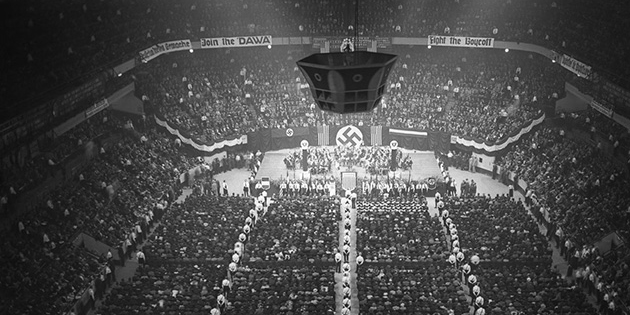 20 000 American Nazis Rallying At Madison Square Garden