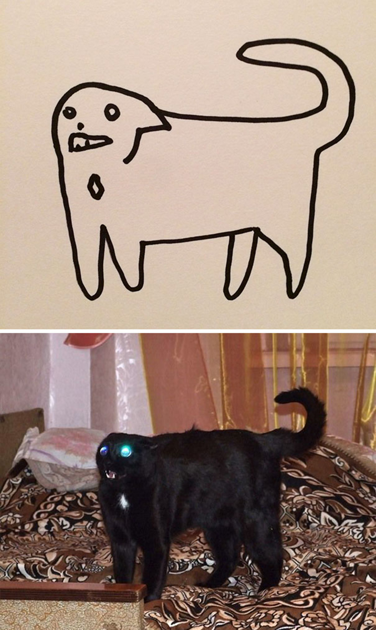 When Your Teacher Keeps Saying You Can’t Draw Cats, But Your Paintings