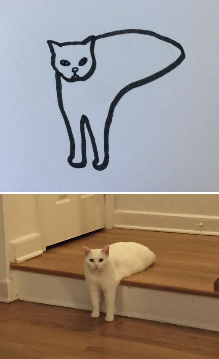 When Your Teacher Keeps Saying You Can’t Draw Cats, But Your Paintings