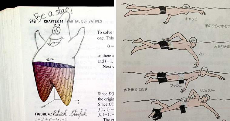 20 Examples Of Textbook Masterpieces Drawn By Bored Students