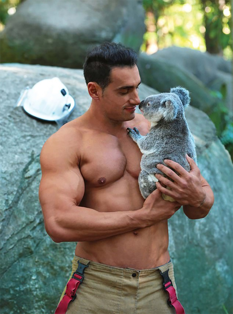 Australian Firefighters Pose With Animals For 2018 Calendar