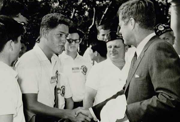 bill clinton meets jfk