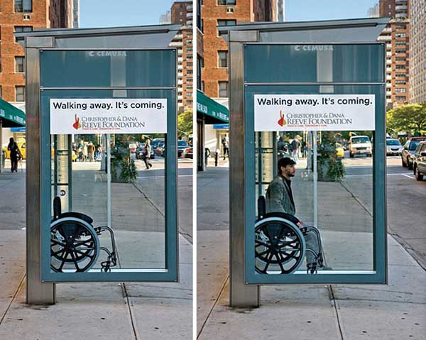 Wheelchair Bus Stop Ad