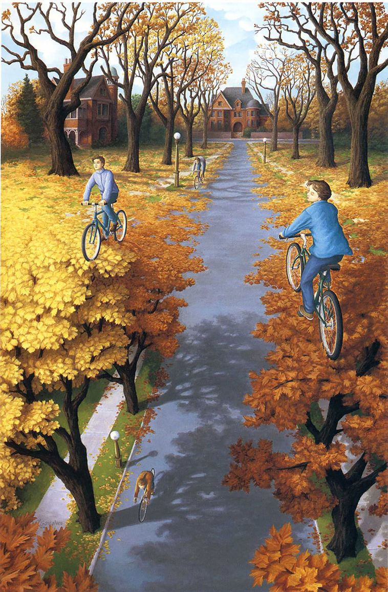 optical illusion paintings rob gonsalves