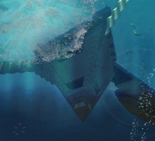 floating platform polluted oceans