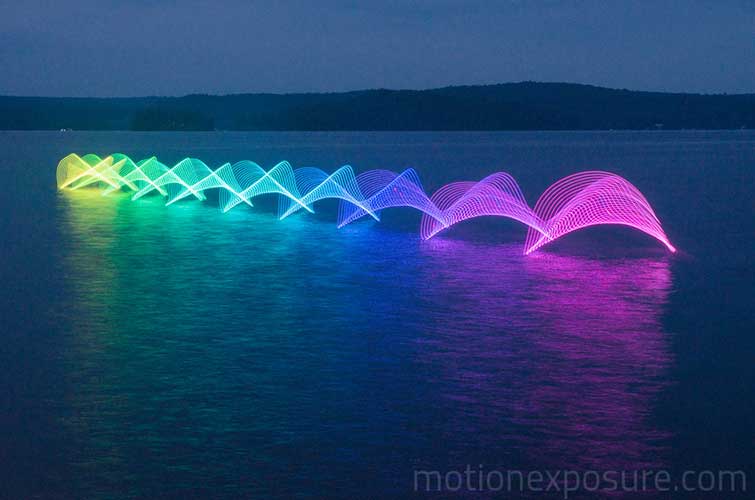 Motion exposure Kayaking