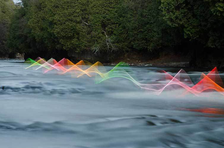 Motion exposure Kayaking