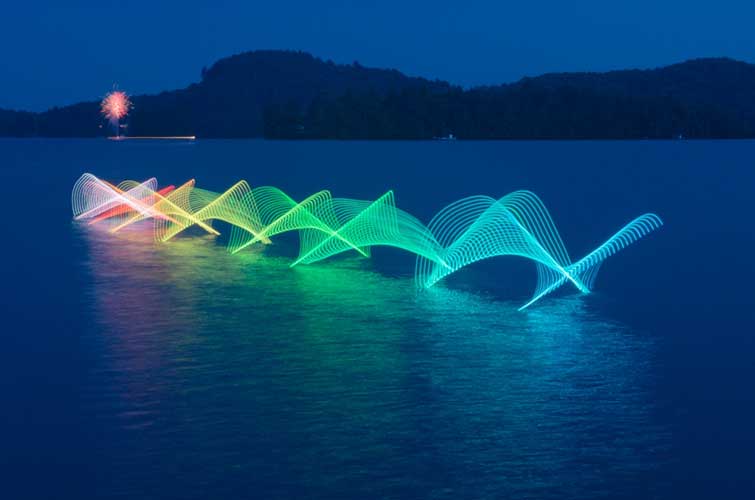 Motion exposure Kayaking