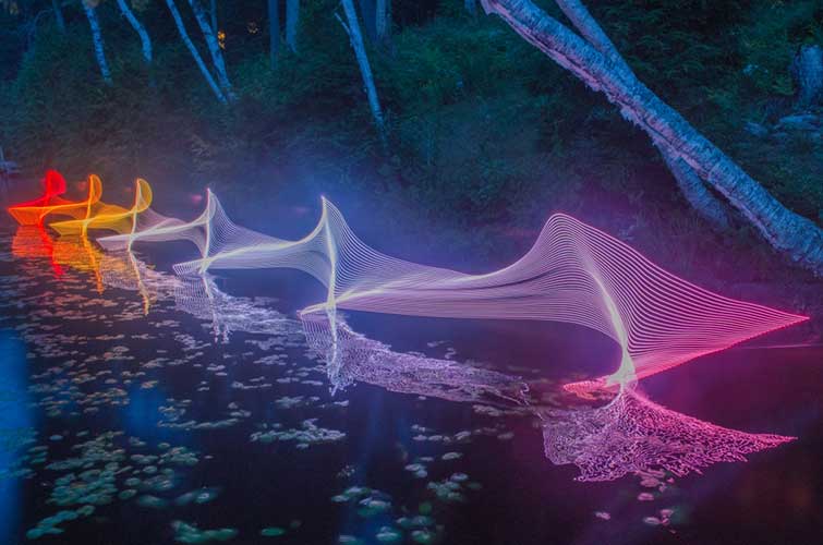 Motion exposure Kayaking