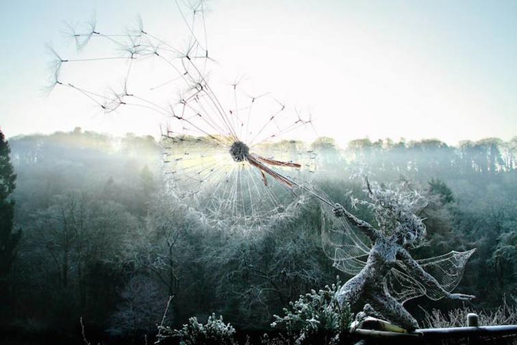 Dynamic Steel Wire Fairy Sculptures