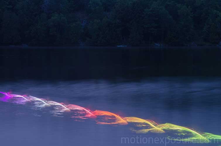 Motion exposure Kayaking