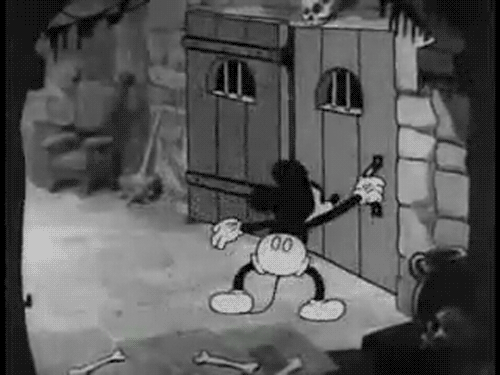 Black and White Disney Gifs