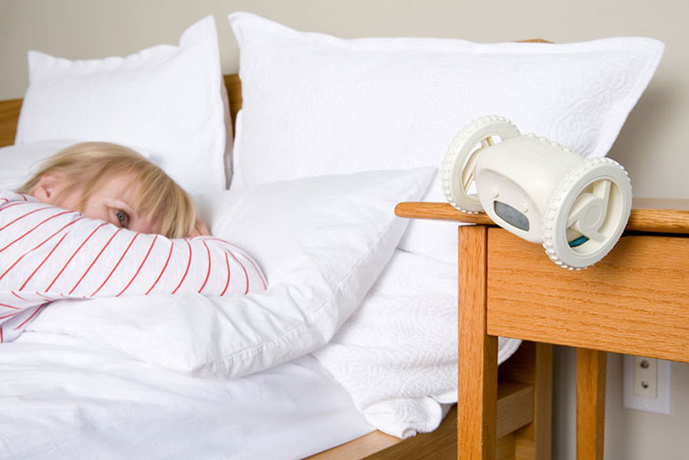 clocky motorized alarm clock