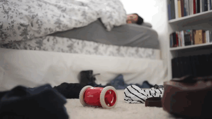 clocky motorized alarm clock