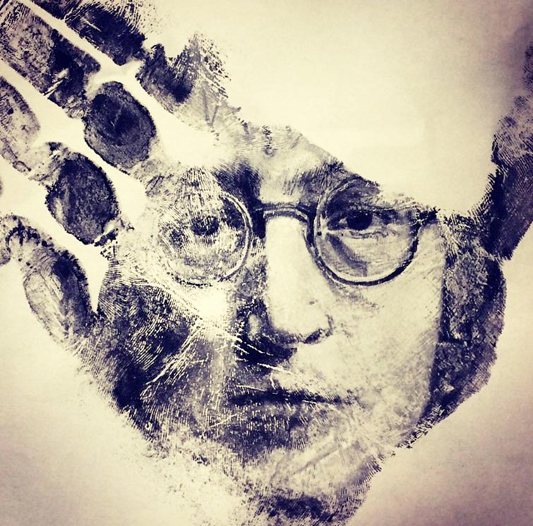 hand print portraits