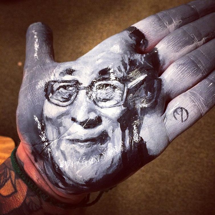 hand print portraits
