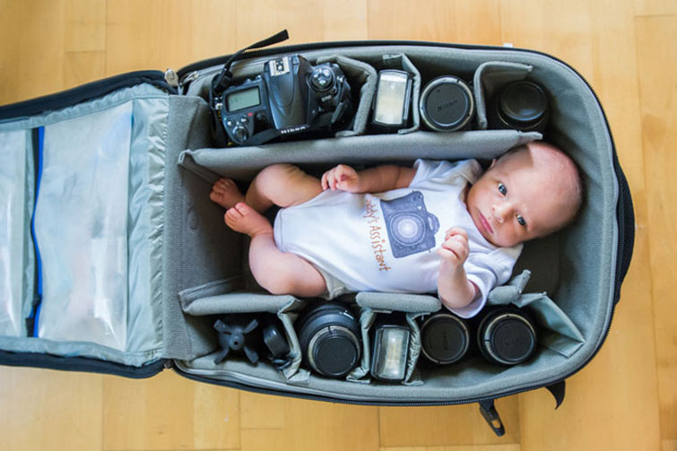 Photographers’ Babies Perfectly Fitting In Their Camera Bags