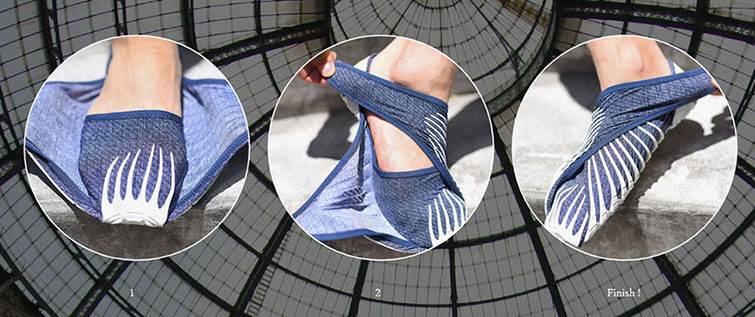 Japanese-Inspired Shoes That Wrap Around Your Feet