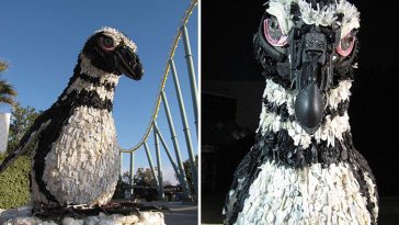 Giant Sculptures Made Entirely Of Beach Waste