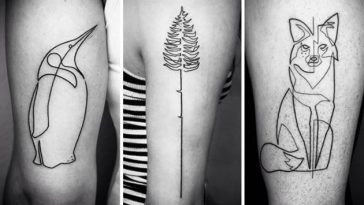 one line tattoos