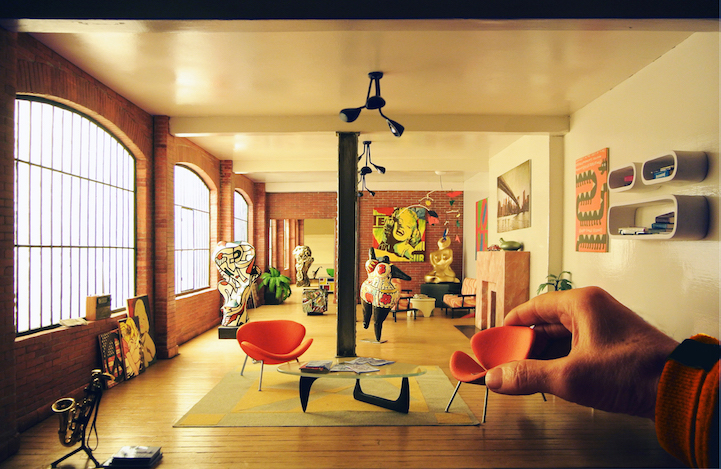 Detailed Miniaturized Rooms Meticulously Reconstruct Actual Film Sets