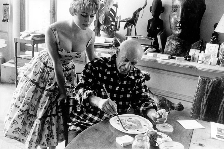 Brigitte-Bardot-and-Picasso