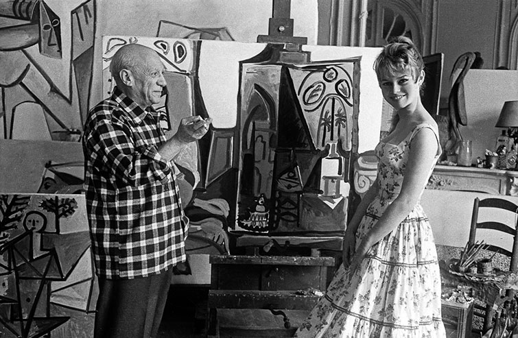 Brigitte-Bardot-and-Picasso