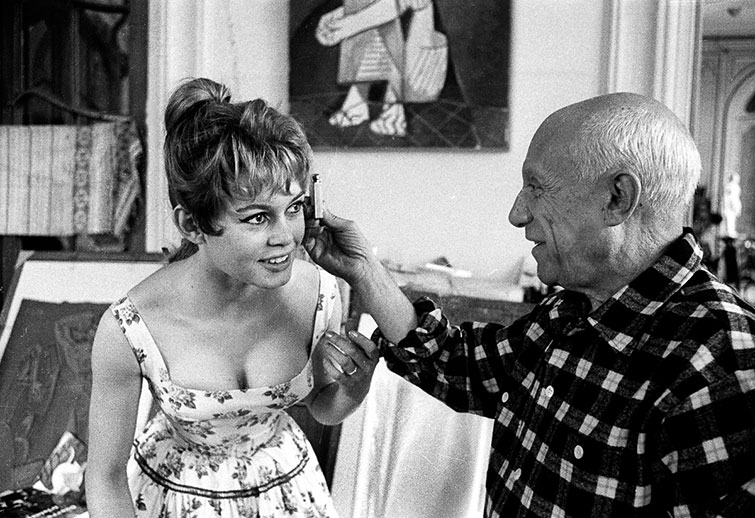 Brigitte-Bardot-and-Picasso