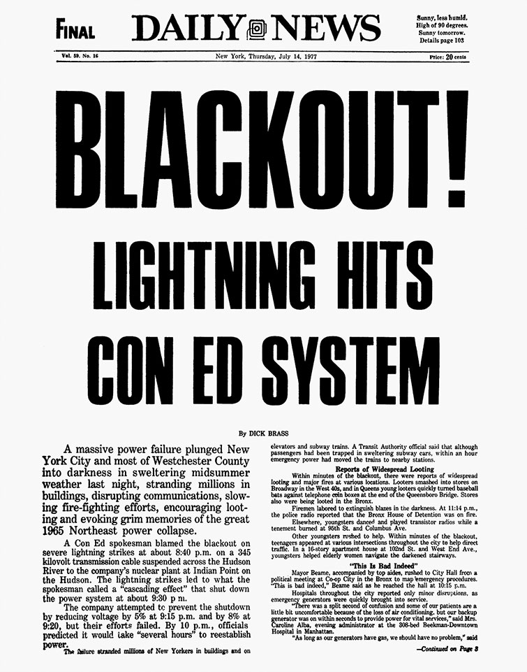 New York City blackout