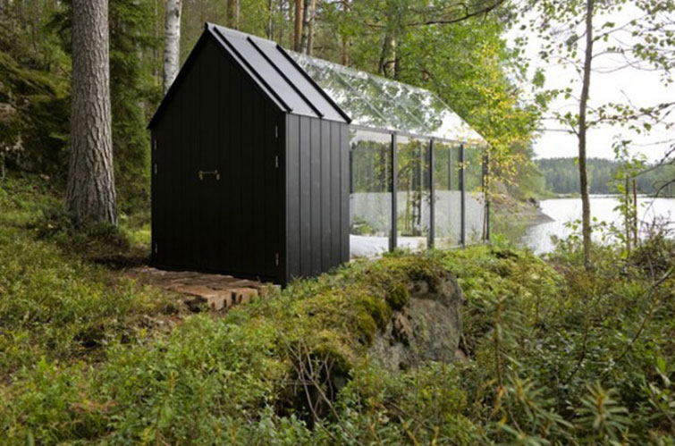 Glass-Covered Modular Cabin