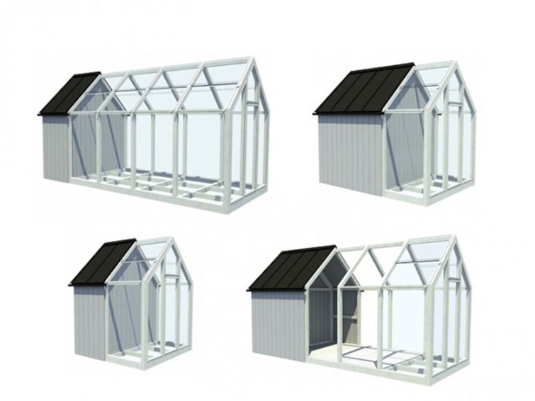 Glass-Covered Modular Cabin