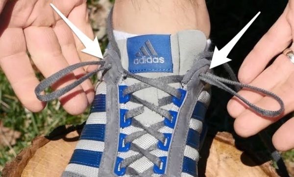 shoelace hole