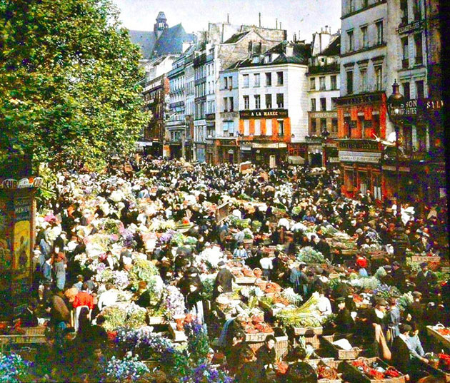 vintage color photos paris