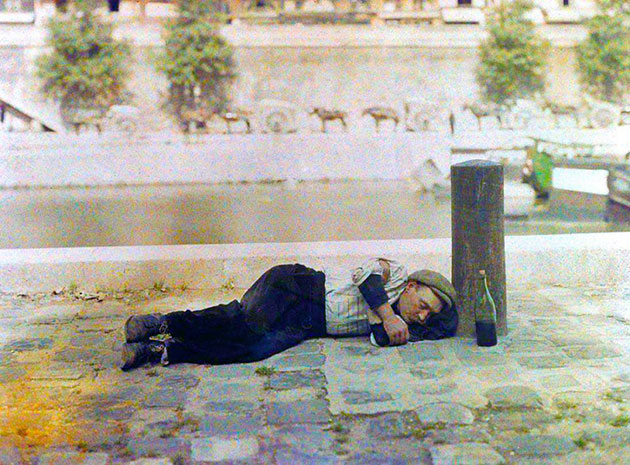 vintage color photos paris