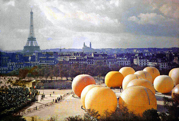 vintage color photos paris