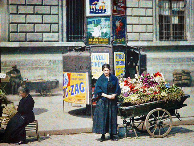 vintage color photos paris