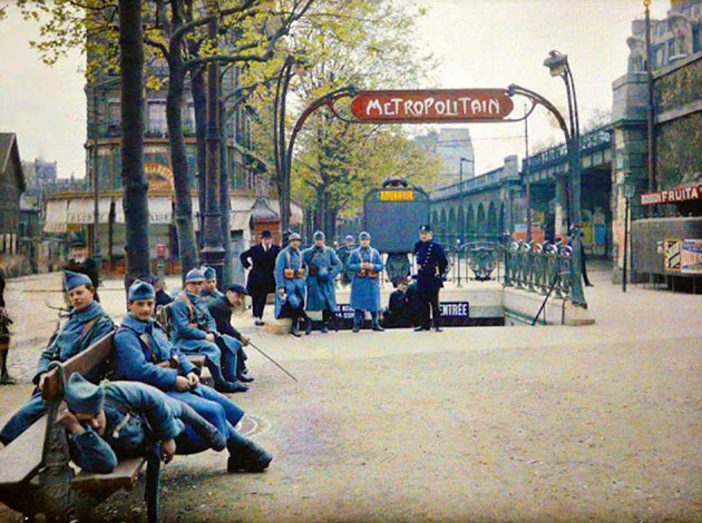 vintage color photos paris