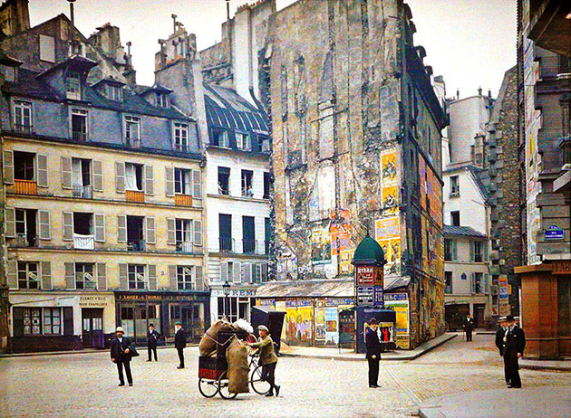 vintage color photos paris