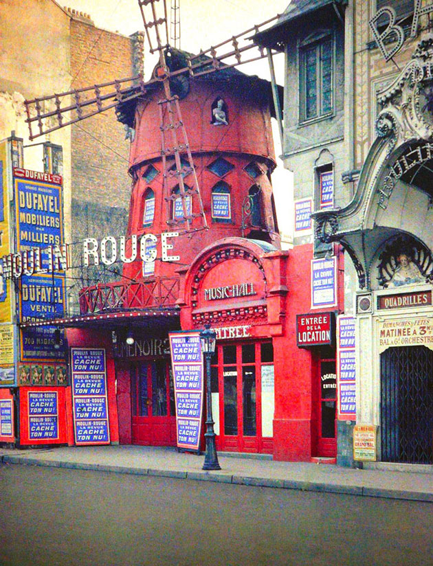 vintage color photos paris