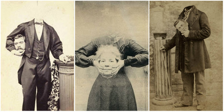 Victorian headless photographs