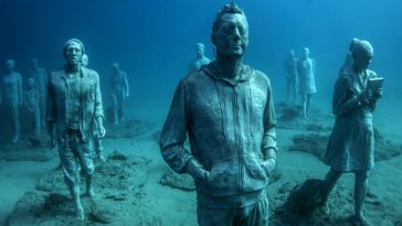 Sculptures Submerged Europe’s-First Underwater Art Museum