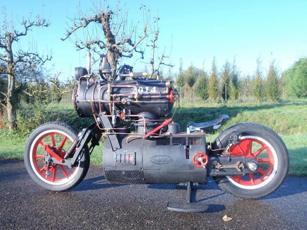 Steam Engine Powered Motorcycle