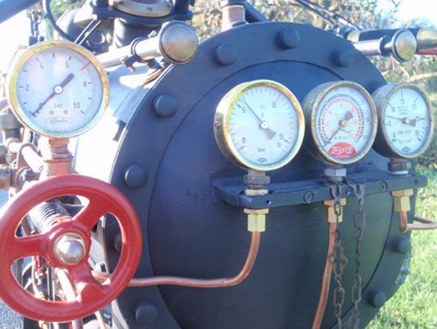 Steam Engine Powered Motorcycle