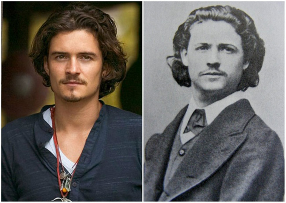 celebrities and their doppelgangers from the past