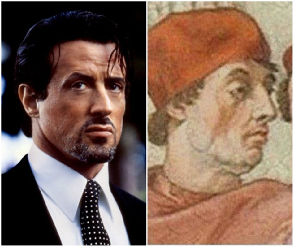 celebrities and their doppelgangers from the past