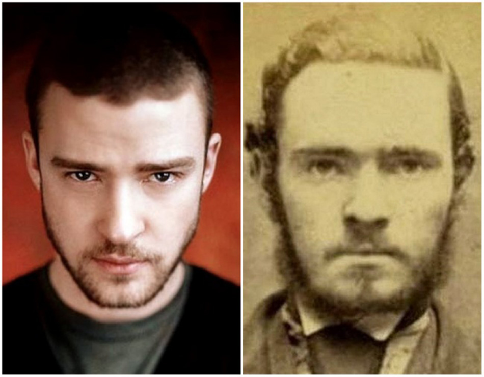 celebrities and their doppelgangers from the past
