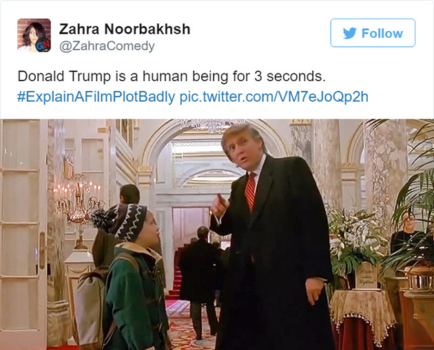 explain a film plot badly funny tweets