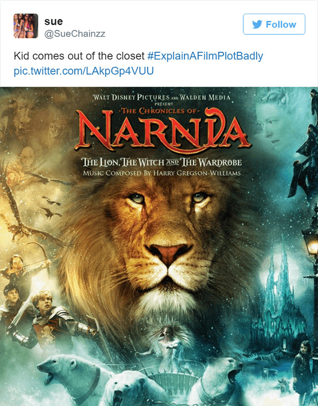 explain a film plot badly funny tweets